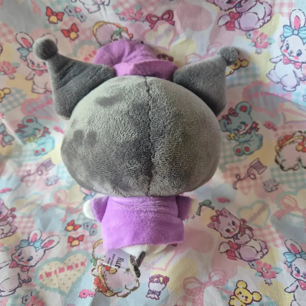 Sanrio x Avail Kuromi Halloween Witch Pumpkin Bow Plush Mascot Japan